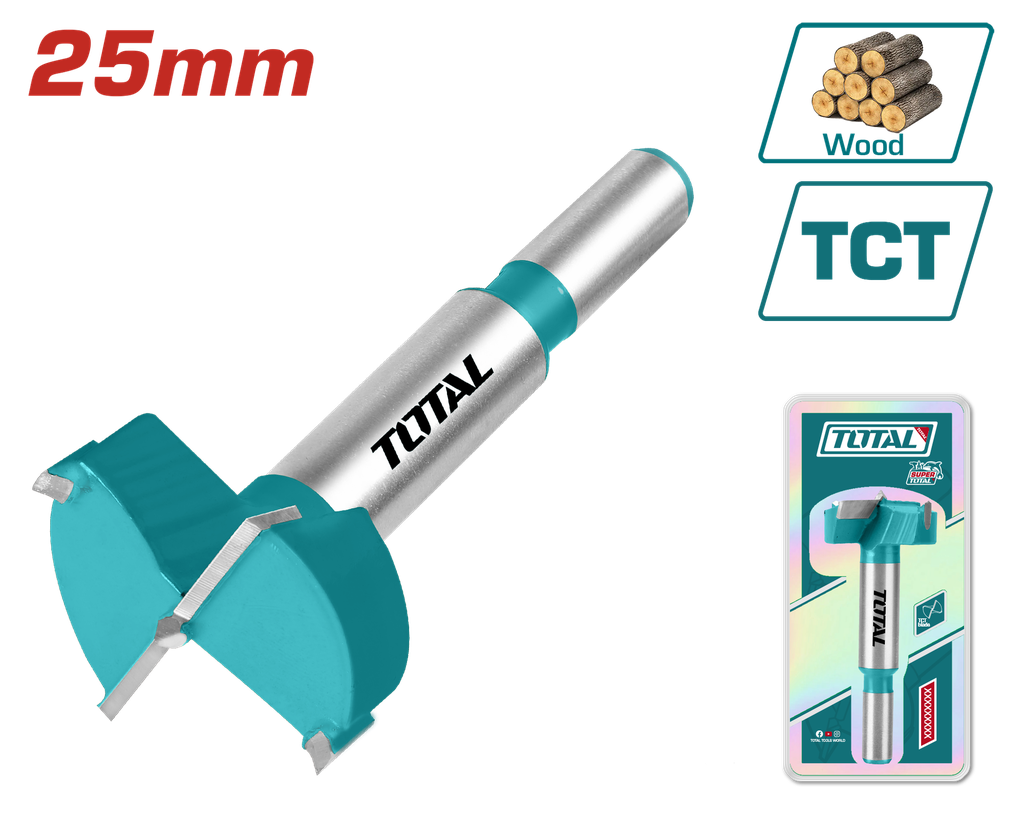 BROCA FORSTNER 1" 25MM SUPER TOTAL (TAC180251)