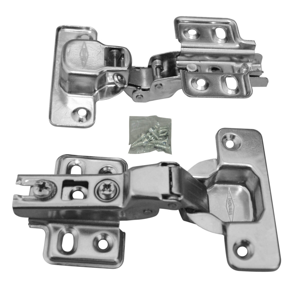BISAGRA PARCHE CROMADA SEMI CURVA INDUMA
