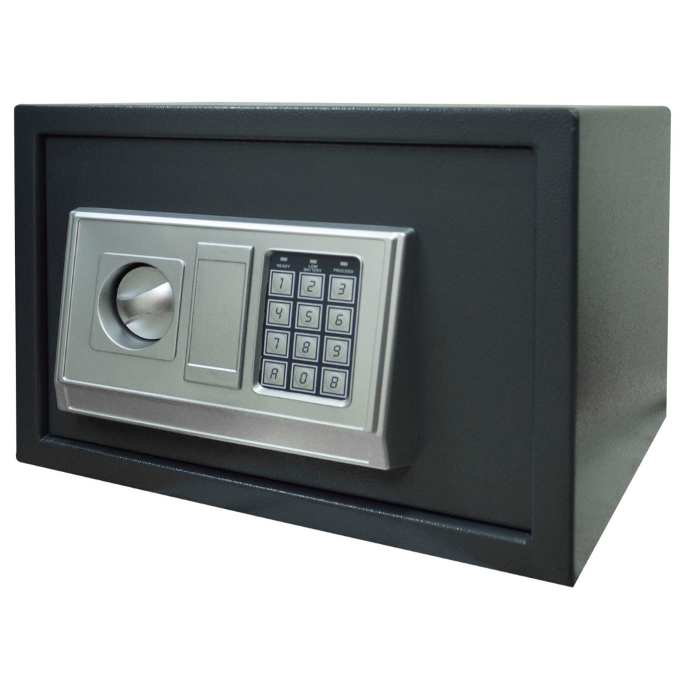 CAJA FUERTE DE SEGURIDAD CON CLAVE INTERCAMBIABLE 25EG (25X25X35) (HT90072)