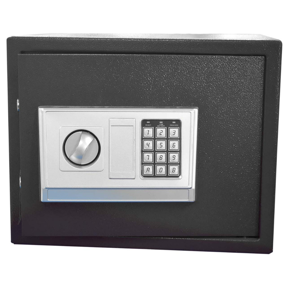 CAJA FUERTE DE SEGURIDAD CON CLAVE INTERCAMBIABLE 30EG (30X30X38) (HT90073)