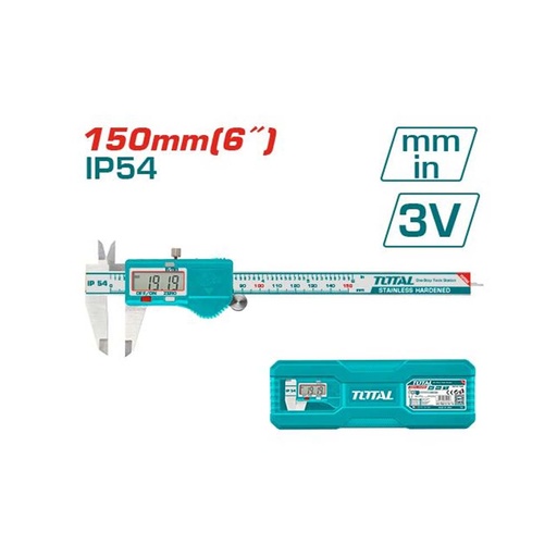 [16611] CALIBRADOR PIE DE REY 3V DIGITAL METALICO TOTAL (TMT321506)