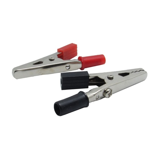 [21565K] CAIMAN FORRADO PEQUEÑO CON TORNILLO PQTX 4 UDUKE (2 NEGRO, 2 ROJO)