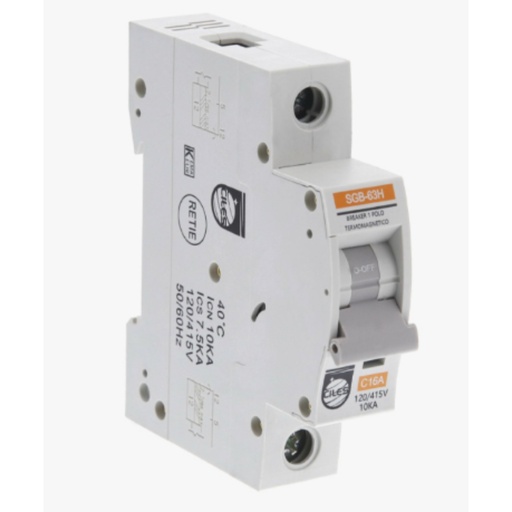 [IH20030] BREAKER PARA RIEL 1P 20A - 10KA (47569)