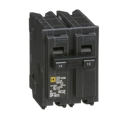 [IH5432] BREAKER DOBLE 15A BIPOLAR SQUARE D (62-0215)