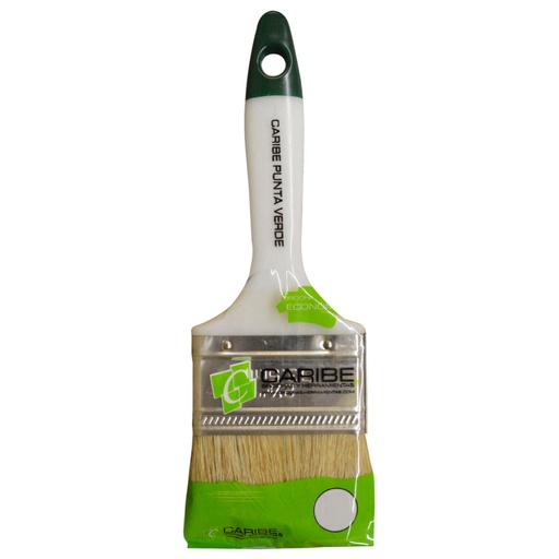 [10232] BROCHA 2" CARIBE ECONOMICA PUNTA VERDE