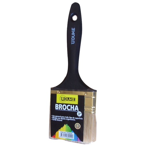 [8848] BROCHA DE 3" UDUKE M/PLASTICO (HT60010)