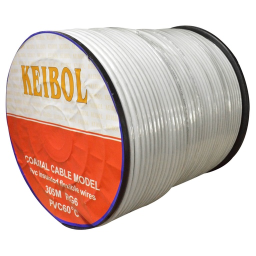 [3037] CABLE COAXIAL BLANCO KEIBOL (HT10084)