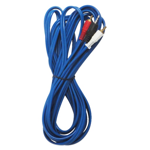 [5497] CABLE DVD 2X1 FINO  LARGO AZUL 5MTS (HT30273)