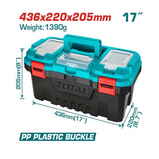 [15432] CAJA HERRAMIENTA 17" PLASTICA SUPER SELECT TOTAL (TPBX0171)