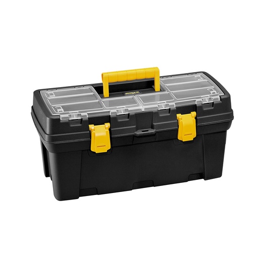 [15046] CAJA HERRAMIENTA 20 TAPA PANAL CERR PLASTICA NEGRA RIMAX  (6447)