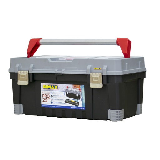 [15041] CAJA HERRAMIENTA 25 PRO CERR METALICA NEGRA RIMAX 8043 (44012)