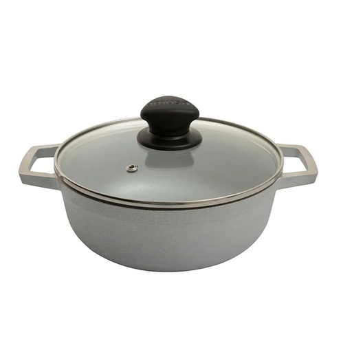 [17312] CALDERO 18 CM 1.5 LT ALUM NAT TAPA VIDRIO IMUSA