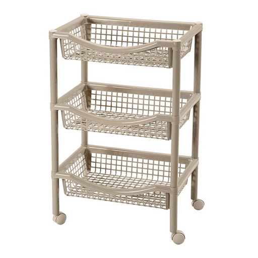 [16727] CANASTA MOVIL RECTANGULAR TAUPE RIMAX