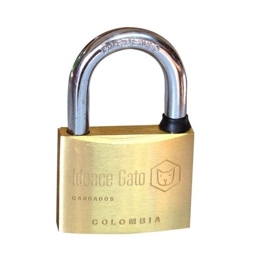 [6096] CANDADO GATO BRONCE 50 (GARANTIA 2 AðOS)