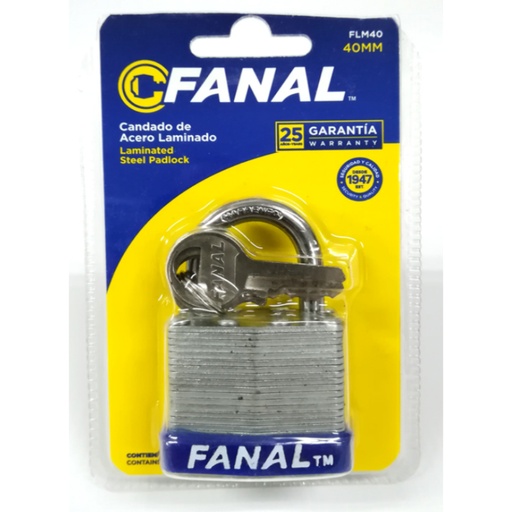 [IH4299] CANDADO LAMINADO FANAL 40MM (FLM40) (34674)