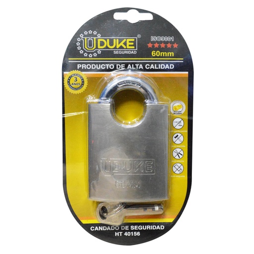 [7762] CANDADO UDUKE ANTICIZALLA 70 (3 ANOS DE GARANTIA) (HT40157)