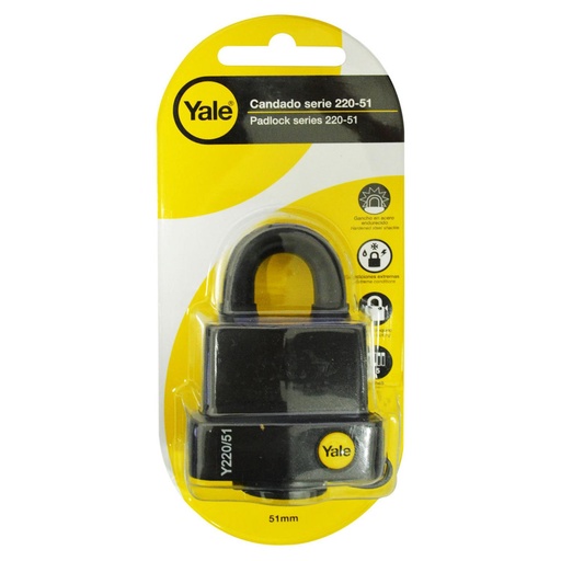 [11813] CANDADO YALE INTEMPERIE 51MM (8815)