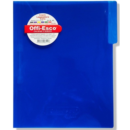 [GT1213] CARPETA LEGAJADORA CARTA OFFI-ESCO (OE-808)