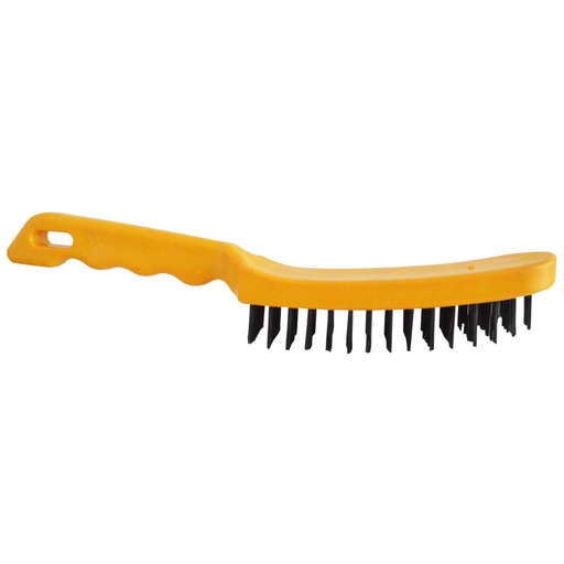 [6603] CEPILLO ACERO SIN ESPATULA M/PASTA AMARILLO 6 LINEAS 106 (CPMY-106)(HT30571)