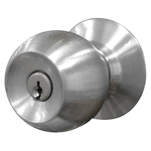 [8774] CHAPA BOLA ALCOBA P/METALICO OVALADO YALE CROMADA CAROLINA (6376)